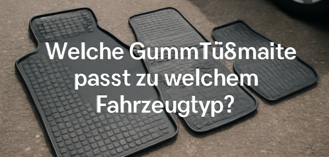 Welche Gummifußmatte passt zu welchem Fahrzeugtyp?