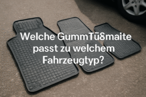 Welche Gummifußmatte passt zu welchem Fahrzeugtyp?