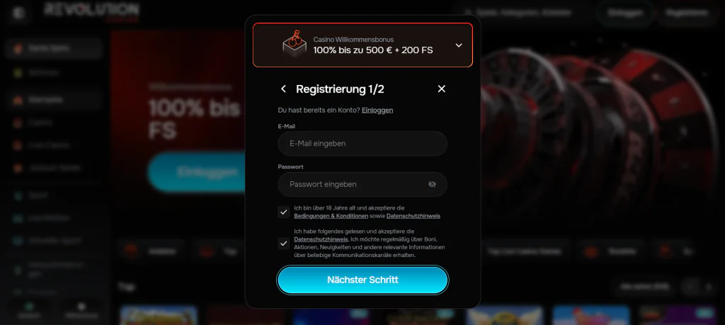 Registrierung